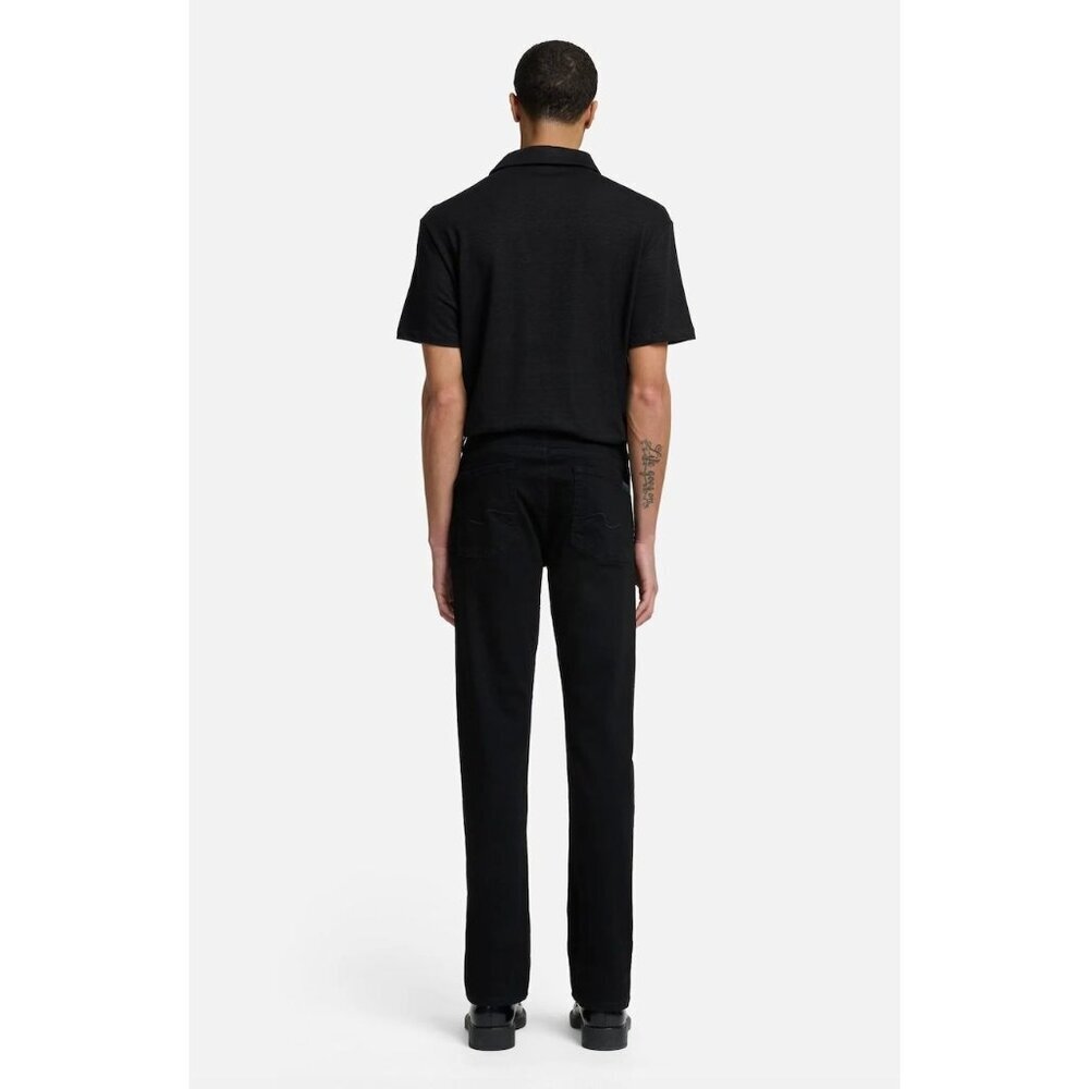 S7 For All Mankind Mens Vintage Y2K Slimmy S7 Jeans Size 34x32 Black Dark AN EXC - Picture 2 of 12